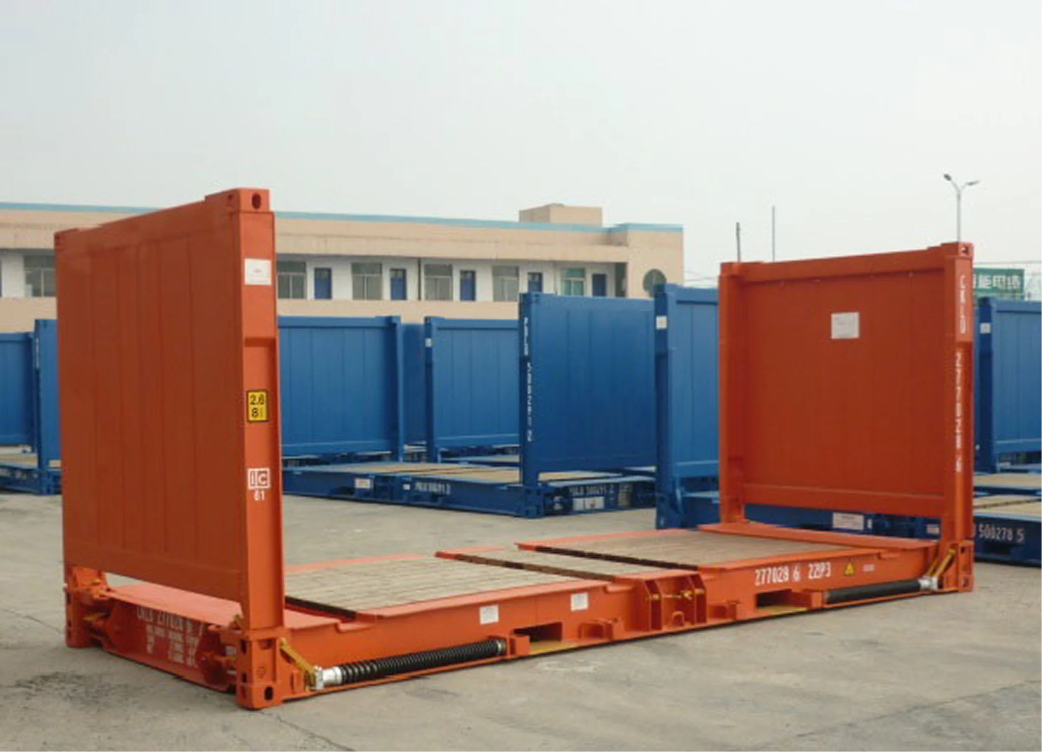 Flat Rack (Collapsible Platform) контейнер