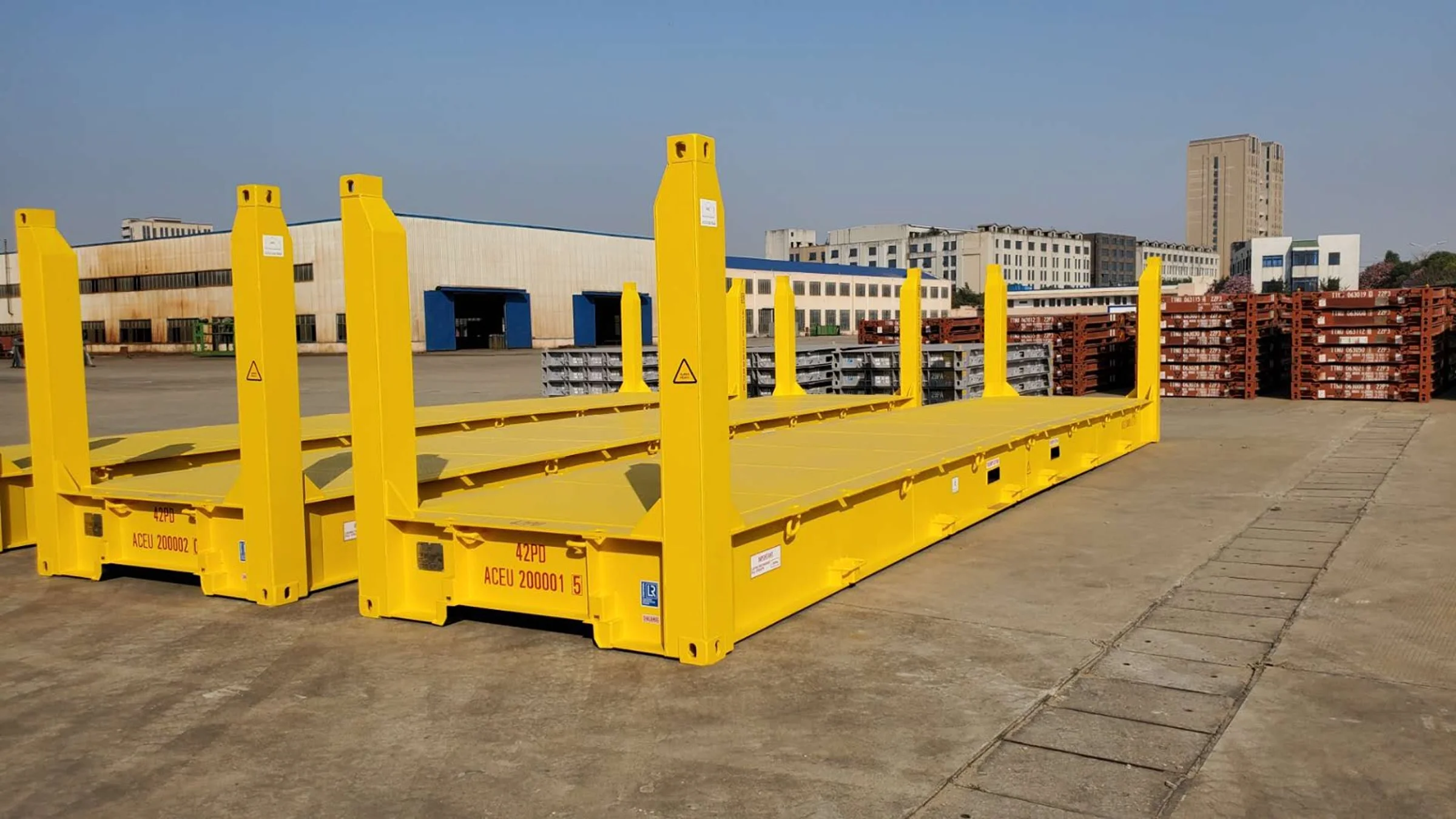 Flat Rack (Fixed post) контейнер