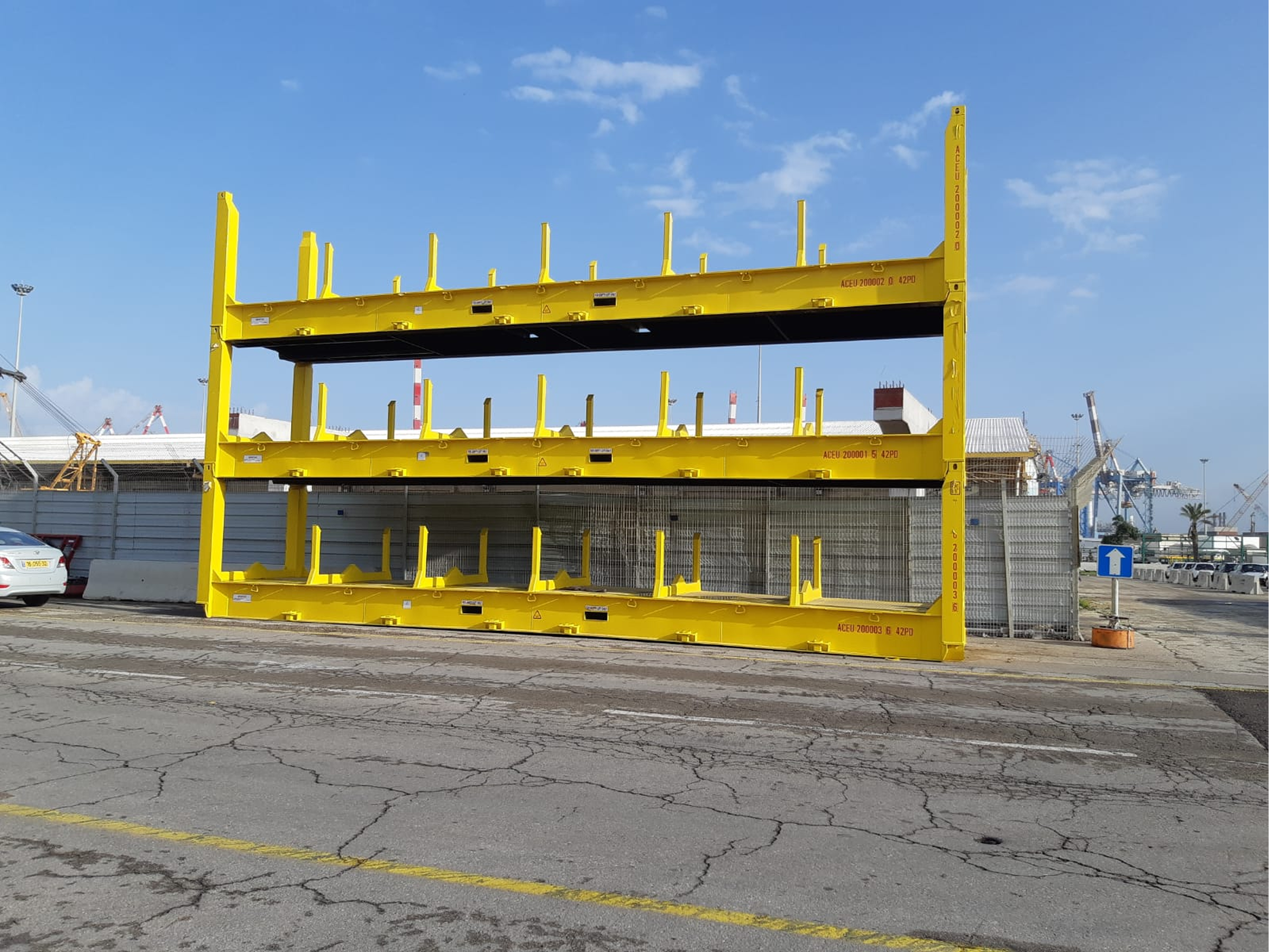 Flat Rack (Fixed post) контейнер